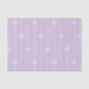 Lavender & White Stripe Geometric Pattern Tissuepapier