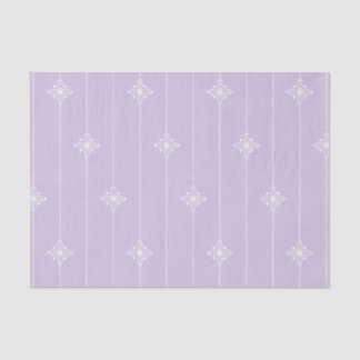 Lavender & White Stripe Geometric Pattern Tissuepapier