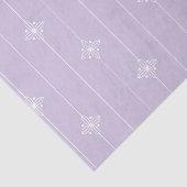 Lavender & White Stripe Geometric Pattern Tissuepapier (Detail)