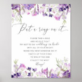 Lavender wilde bloemen laten een ring op het spel  poster (Voorkant)
