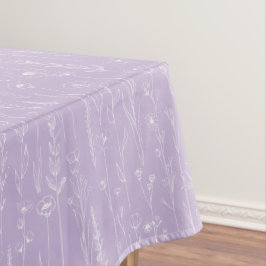 Lavender Wildflower Baby Shower Tablecloth Tafelkleed