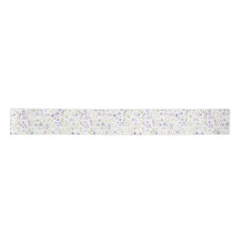 Lavender Wildflower Floral Pattern Ribbon Satijnen Lint