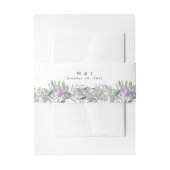 Lavender Wildflower Greenery Wedding Uitnodigingen Wikkel (Voorkant Voorbeeld)