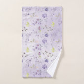 Lavender Wildflower Pattern Handdoek (Handdoek)
