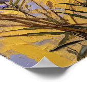 Lavender Wildflowers on Golden Textured Background Poster (Hoek)