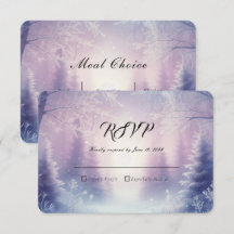 Lavender Winter Snowfall Serenade Wedding