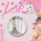 Lavender Woodland Wedding Papieren Bordje (Feest)