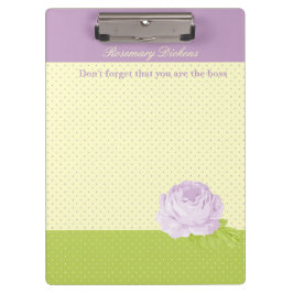 Lavender Yellow Green Polkadots en Roos Klembord