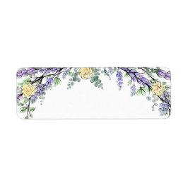 Lavender Yellow Rose en Eucalyptus Etiket