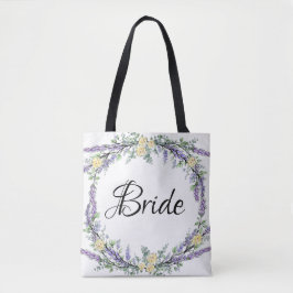 Lavender Yellow Rose en Eucalyptus Tote Bag