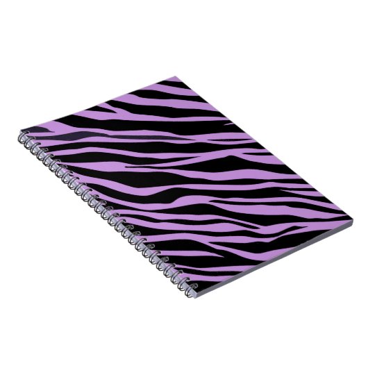 Lavender Zebra Striped Notitieboek (Rechterzijde)