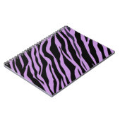 Lavender Zebra Striped Notitieboek (Linkerzijde)
