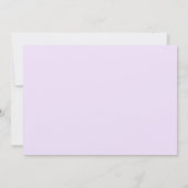 Lavender Zee Star Floral Birthday Party Kaart (Achterkant)