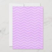 Lavender Zigzag Bridal Shower Invitations Kaart (Achterkant)