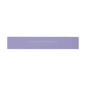 Lavender Zilver Basic het huwelijk van monogram Uitnodigingen Wikkel (Vlak)