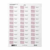 lavender, zilver, zijde, demaser, patroon, chic, e etiket (Full Sheet)