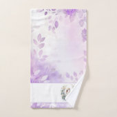 Lavender Zwaan en Bloemenset Handdoeken (Handdoek)