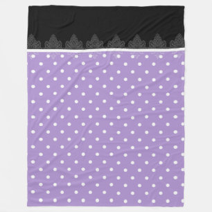 Lavender & zwarte strepen Tiffany's Fleece Blanket Deken