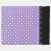 Lavender & zwarte strepen Tiffany's Fleece Blanket Deken (Voorkant (Horizontaal))
