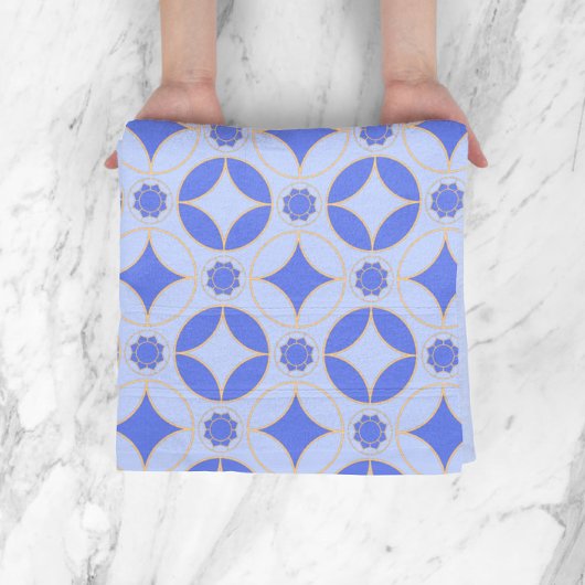 lavenderblauw - klassiek Deco-patroon Bad Handdoek