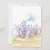 Lavenderbloem Bedankkaart (Achterkant)