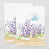 Lavenderbloem Bedankkaart (Voorkant / Achterkant)