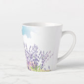 Lavenderbloem Latte Mok (Rechts)