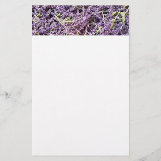 Lavenderbloem patroon briefpapier (Voorkant)