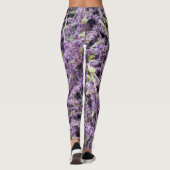 Lavenderbloem patroon leggings (Achterkant)