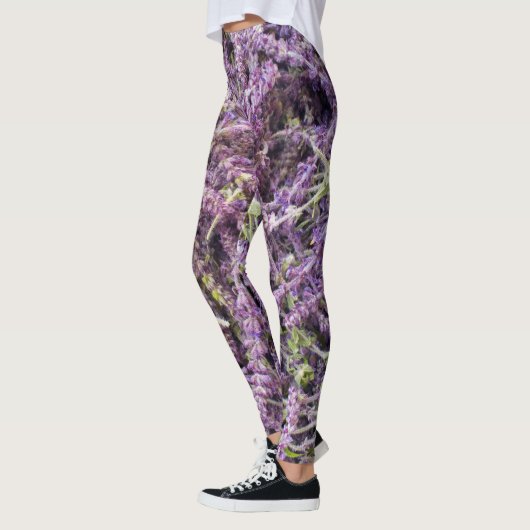 Lavenderbloem patroon leggings (Links)