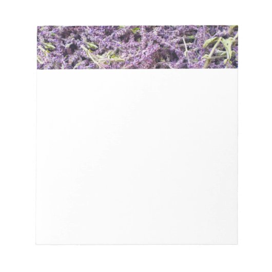 Lavenderbloem patroon notitieblok (Voorkant)