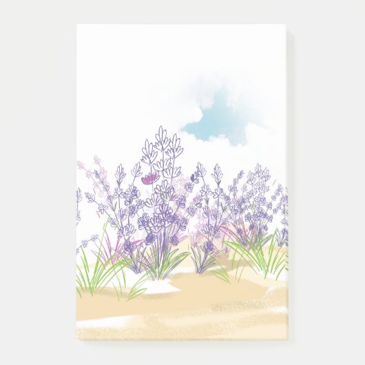 Lavenderbloem Post-it® Notes (Voorkant)