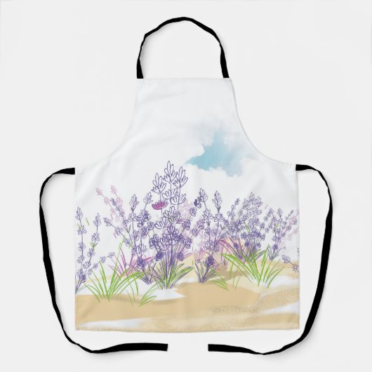 Lavenderbloem Schort (Voorkant)