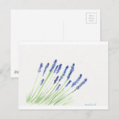 Lavenderbloemen Briefkaart (Voorkant / Achterkant)