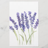 Lavenderbloemen Briefpapier (Voorkant)