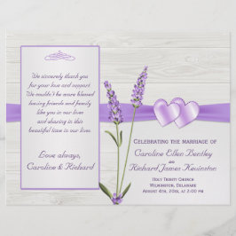 Lavenderbloemen, harten van het houtwuwprogramma