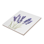 Lavenderbloemen kruiden paarse waterverf tegeltje (Zijkant)