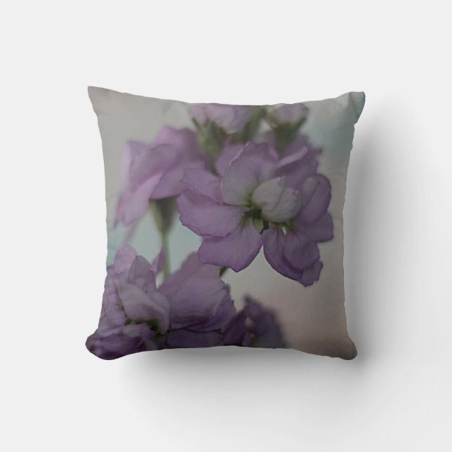 Lavenderbloemen Kussen (Voorkant)