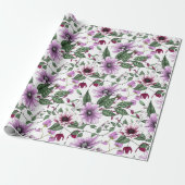 Lavenderbloemen naadloos patroon cadeaupapier (Uitgerold)