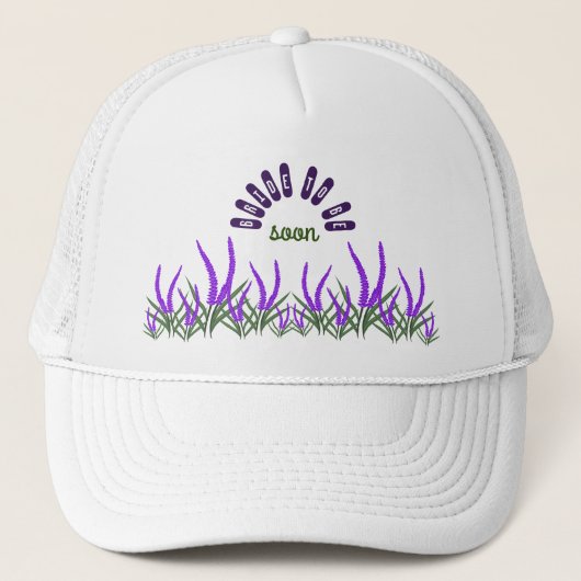 Lavenderbloemen Trucker Pet (Voorkant)