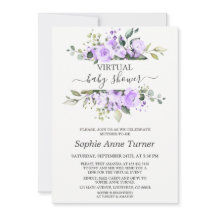 Lavenderbloemen - Virtueel Baby shower laden