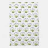 Lavenderbloemen waterverf kruiden paars chic theedoek (Verticaal)