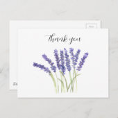 Lavenderbloemen waterverf Paarse Floral rustig Briefkaart (Voorkant / Achterkant)