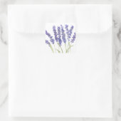 Lavenderbloemen waterverf rustige kruiden vierkante sticker (Tas)