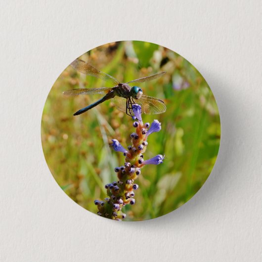 Lavenderbloemlibrie Ronde Button 5,7 Cm (Voorkant)