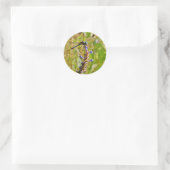 Lavenderbloemlibrie Ronde Sticker (Tas)