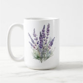 Lavendermok, op maat gemaakte naam mok voor moeder (Links)