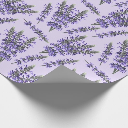 Lavenderpatroon Cadeaupapier (Hoek)