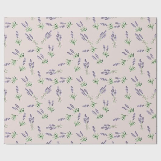 Lavenderpatroon Cadeaupapier (Vlak)