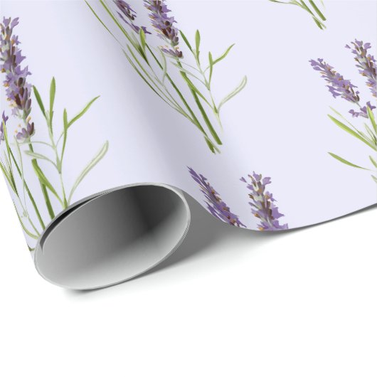 lavenderpatroon cadeaupapier (Rol Hoek)